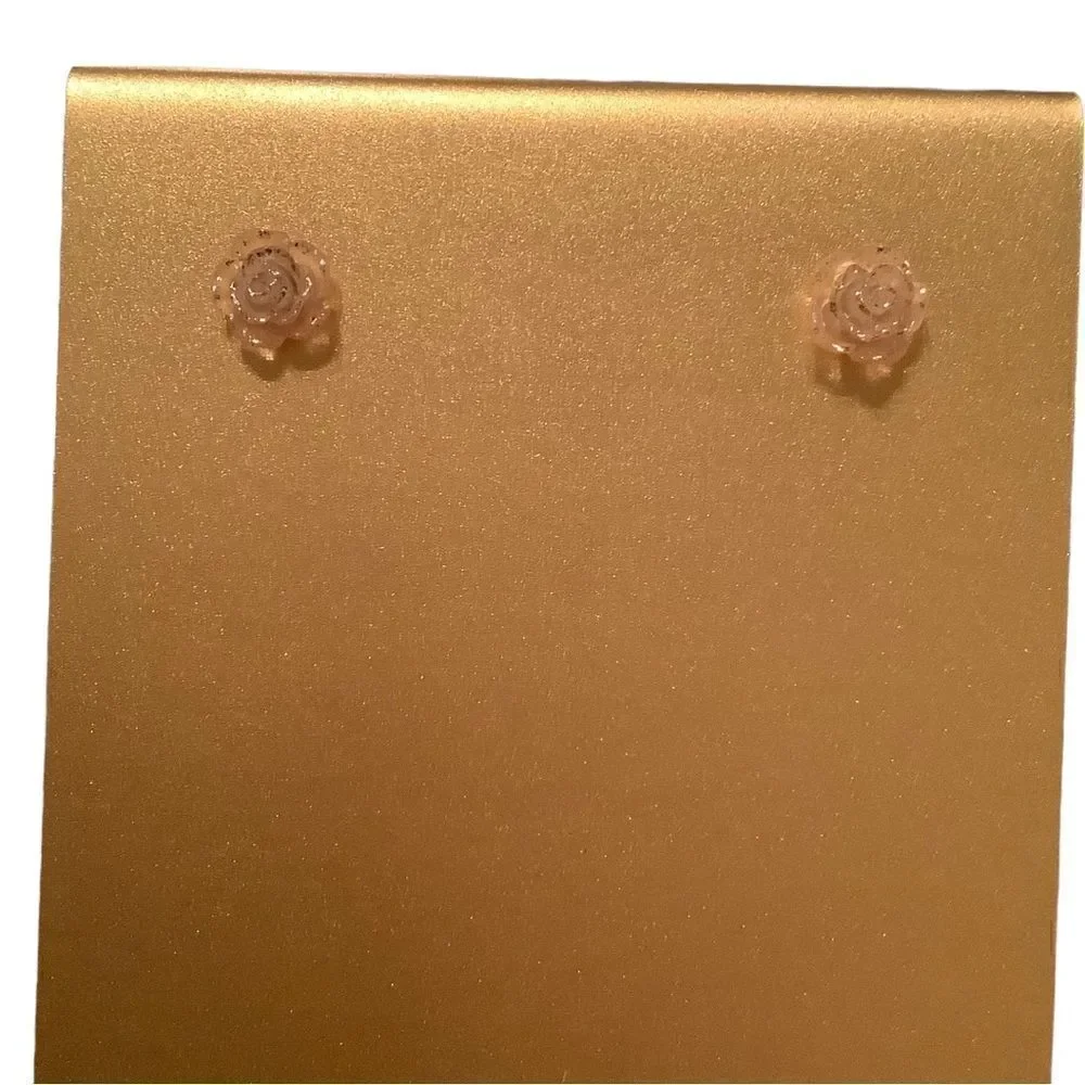 🌼🌼Rose pink iridescent studs kids NWOT🌼🌼